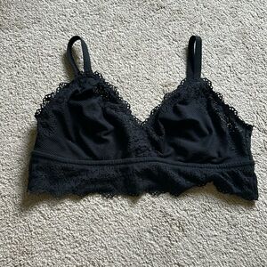Black lace bralette